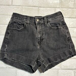 Levi Black Jean Shorts for Women